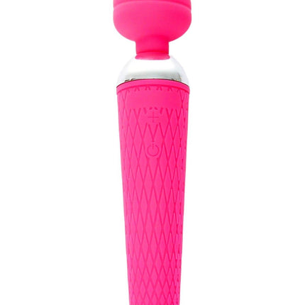 Bossoftoys - 22-00036 - Power Wand massager - Silicone Massager Pink USB - 16 Functions - USB rechargeable