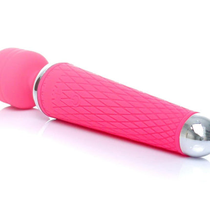 Bossoftoys - 22-00036 - Power Wand massager - Silicone Massager Pink USB - 16 Functions - USB rechargeable