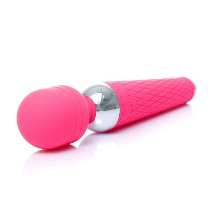 Bossoftoys - 22-00036 - Power Wand massager - Silicone Massager Pink USB - 16 Functions - USB rechargeable