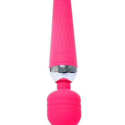 Bossoftoys - 22-00036 - Power Wand massager - Silicone Massager Pink USB - 16 Functions - USB rechargeable