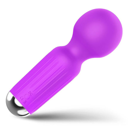 Bossoftoys - 22-00040 - Mini Massager vibrator - 20 Functions - Silicone - 11 cm -  dia 3,7 cm - Rechargeable - attractive Colour windowbox - Purple