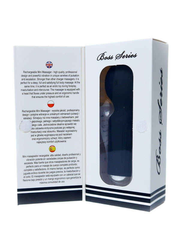 Mini-Massagevibrator mit 20 Funktionen – 11 cm – Schwarz