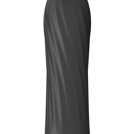 Bossoftoys - 22-00044 - Silicone touch vibrator - 10 Functions - Silicone - 8,5 cm -  dia 2,5 cm - Rechargeable - attractive Colour windowbox - Black