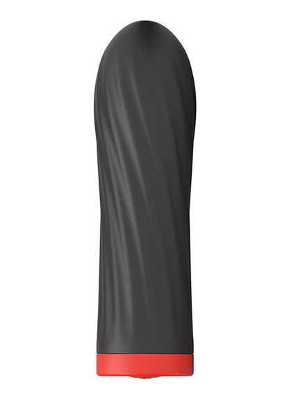 Bossoftoys - 22-00044 - Silicone touch vibrator - 10 Functions - Silicone - 8.5 cm - dia 2.5 cm - Rechargeable - attractive Color windowbox - Black