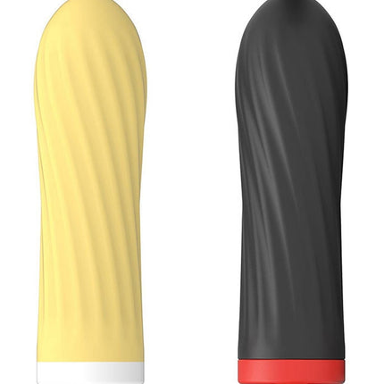 Bossoftoys - 22-00044 - Silicone touch vibrator - 10 Functions - Silicone - 8,5 cm -  dia 2,5 cm - Rechargeable - attractive Colour windowbox - Black