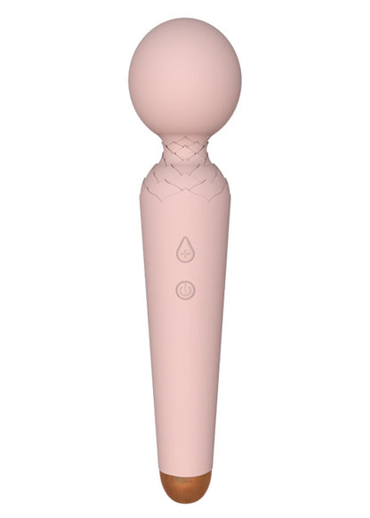 Bossoftoys - 22-00052 - Power wand Massager vibrator - 10 Functions - Silicone - 19.5 cm - dia 4 cm - Rechargeable - attractive Color windowbox - Flesh
