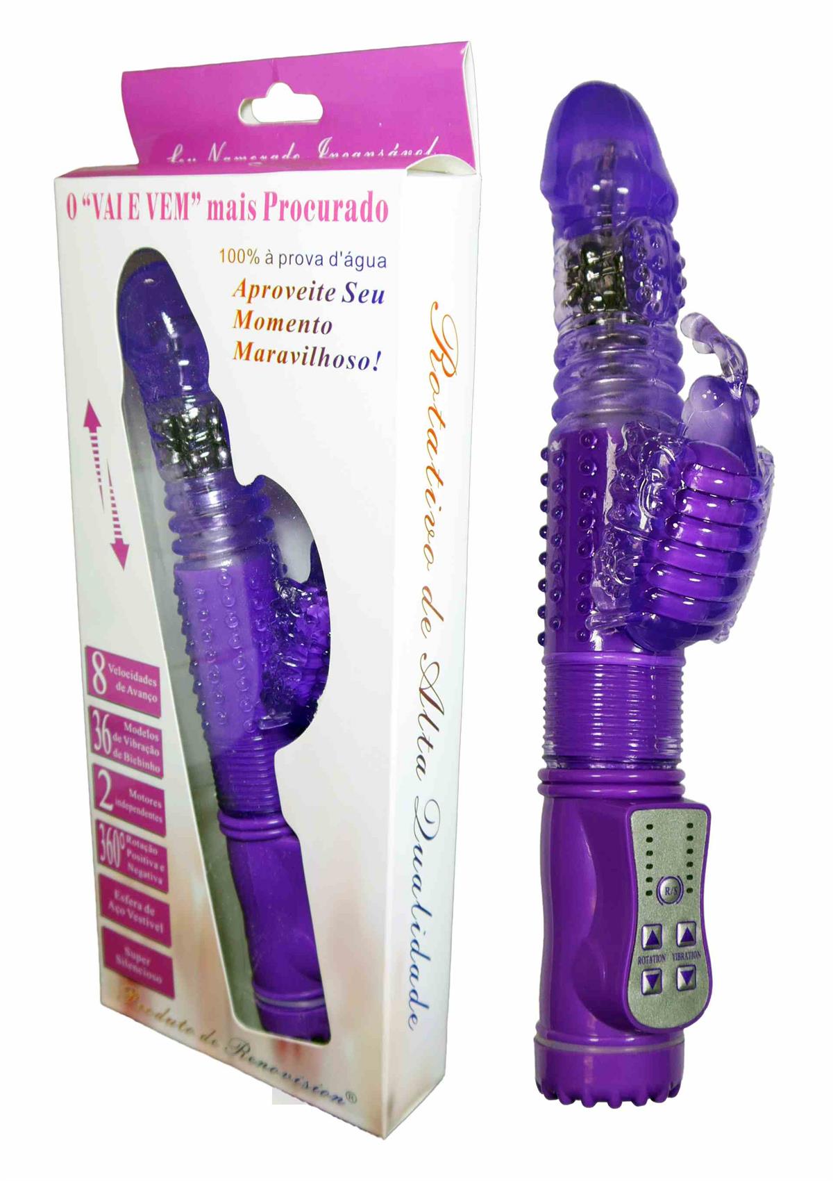 Tarzan Rabbit Vibrator Lila 24,5 cm - 36 Funktionen