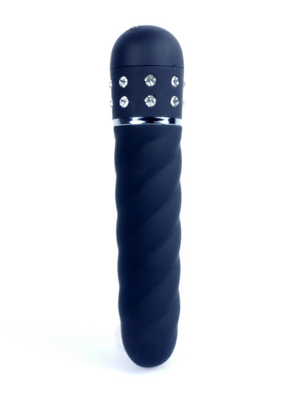 Bossoftoys - 26-00115 - Diamond stones Mini Vibrator - 11,5 cm - luxury Giftbox - G spot vibrator - Black