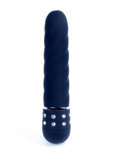 Mini Vibrator met Diamantsteentjes Zwart 11,5 cm
