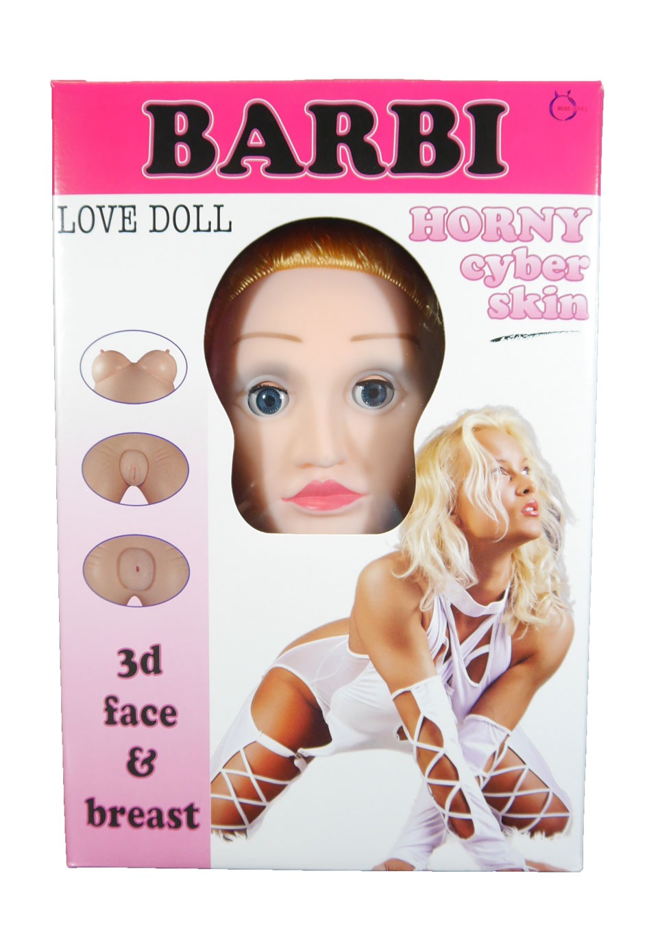 Opblaaspop Barbi met Realistisch Gezicht