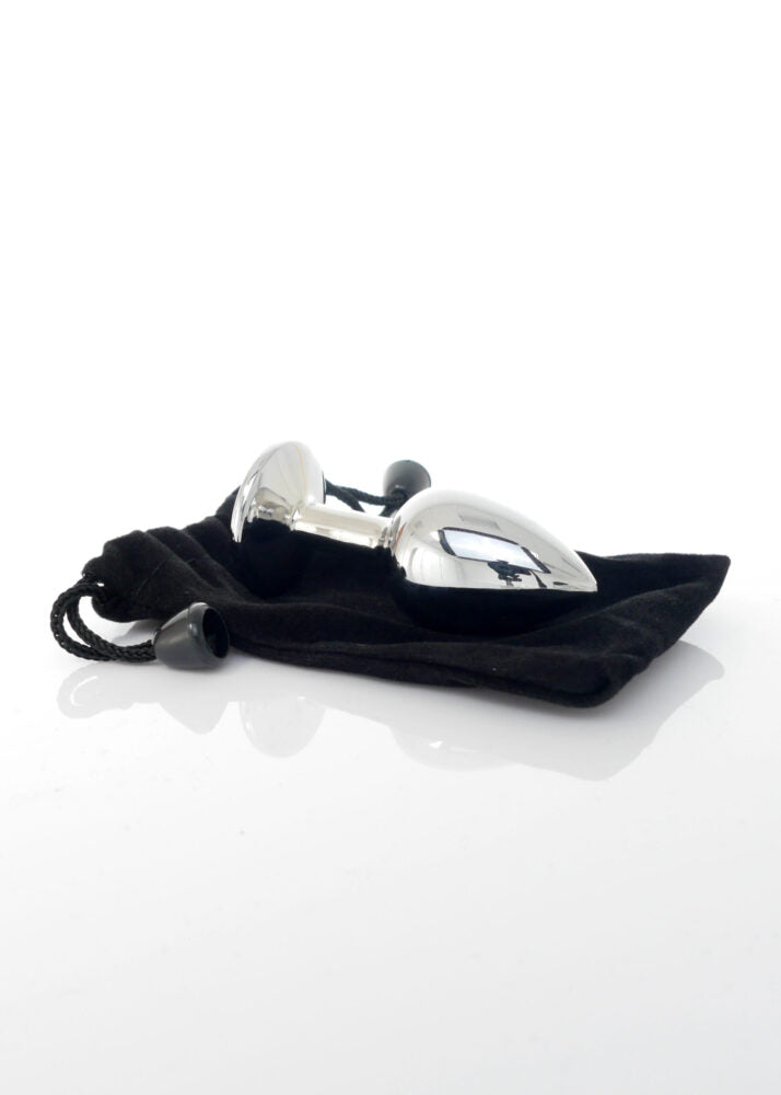 Bossoftoys Silver Plug Donkerblauwe Steen - lengte 7 cm dia 2,7 cm - 26-00091 - kleurdoos