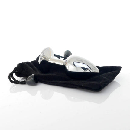 Bossoftoys Silver Plug Rode steen - lengte 7 cm dia 2,7 cm - 26-00093 - kleurdoos