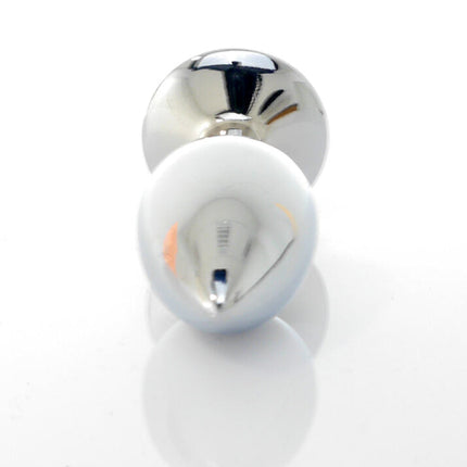 Bossoftoys Silver Plug Rode steen - lengte 7 cm dia 2,7 cm - 26-00093 - kleurdoos
