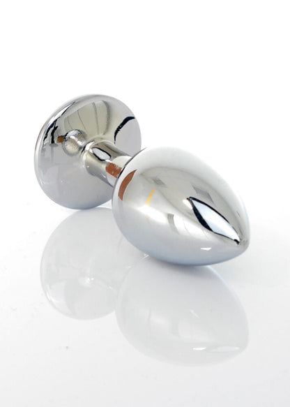 Bossoftoys Silver Plug Rode steen - lengte 7 cm dia 2,7 cm - 26-00093 - kleurdoos