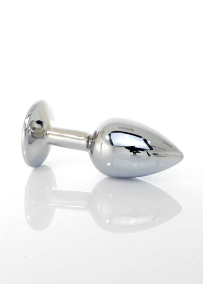 Bossoftoys Silver Plug Donkerblauwe Steen - lengte 7 cm dia 2,7 cm - 26-00091 - kleurdoos