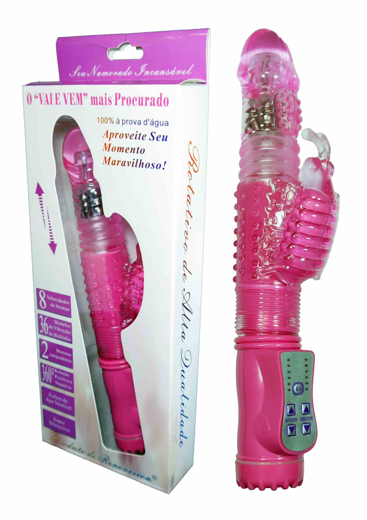 Tarzan Rabbit Vibrator Rosa 24,5 cm - 36 Funktionen