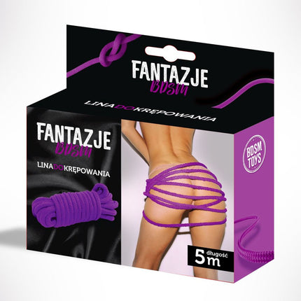 Bossoftoys - Fantazje - Purple - Bondage Rope - BDSM rope - 5 Meter - 29-00116