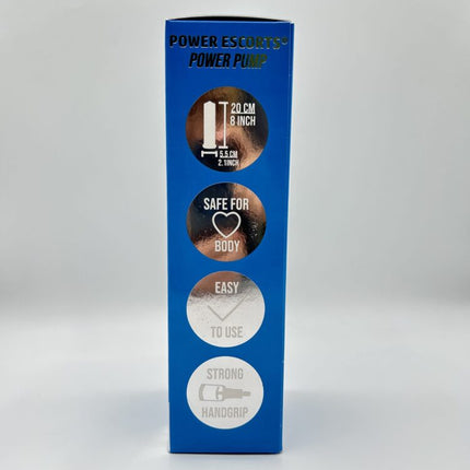 Power Escorts - BR29 - Power Pump XXL - Mega Penis Pump - With Extra Exchangeable Pussy & Manometer - Black/Transparant