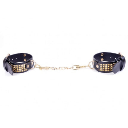 Bossoftoys - 33-00095 - Fetish - big size Handcuffs - Crystals - Gold - Adjustable
