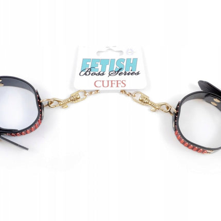 Bossoftoys - 33-00109 - Handcuffs with cristals - Fetish Boss Series - 3 cm - Red