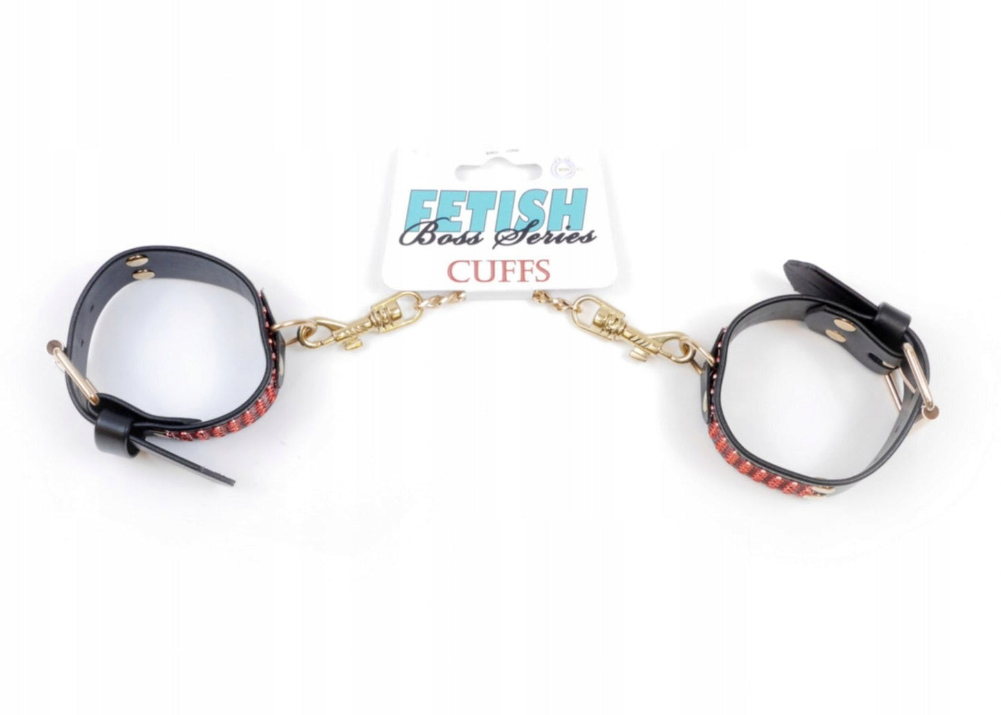 Bossoftoys - 33-00109 - Handcuffs with cristals - Fetish Boss Series - 3 cm - Red