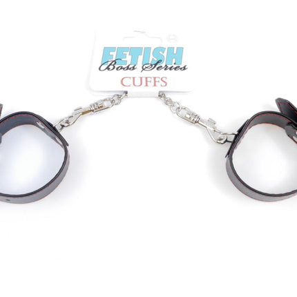 Bossoftoys - 33-00114 - Handcuffs - Studs - Wristcuffs  - 3 cm  - Red line