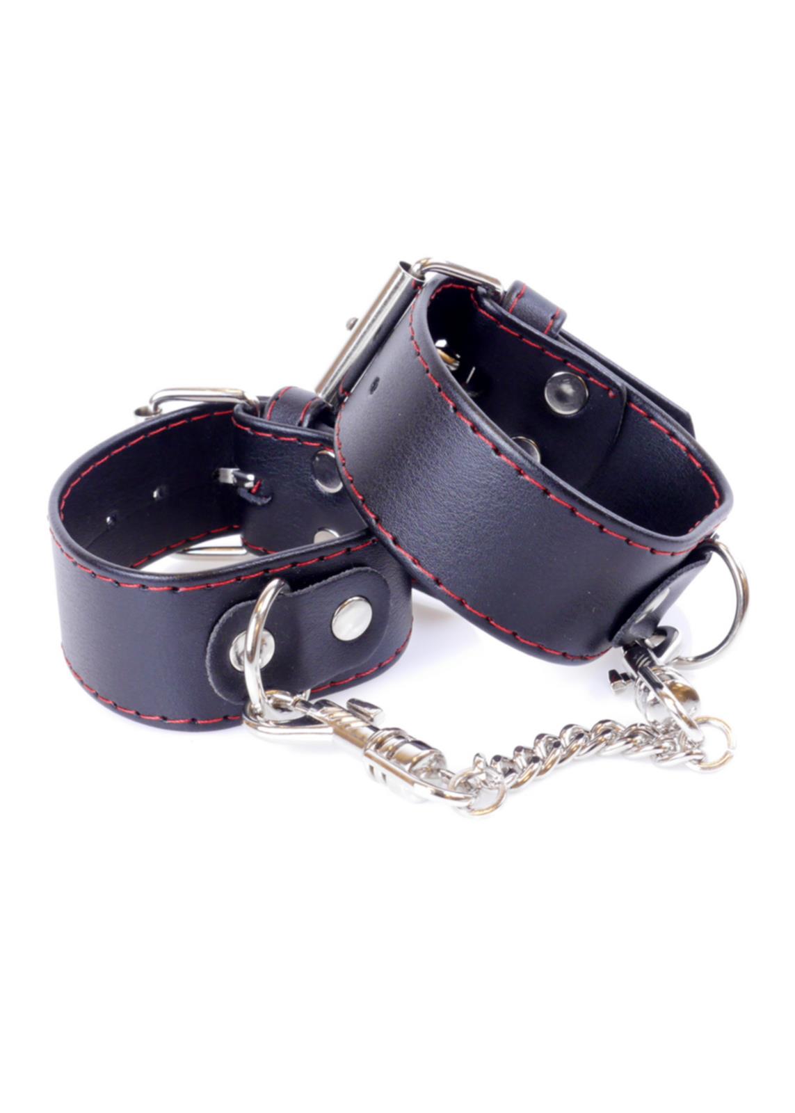 Handboeien met Studs 3 cm - Red Line