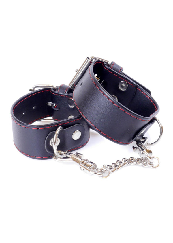 Handboeien met Studs 3 cm - Red Line