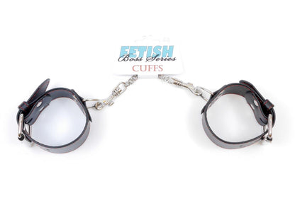 Handcuffs With Studs Red Line Wrist Cuffs 4 cm