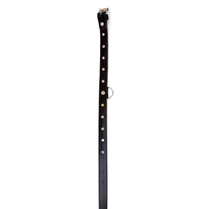 Choker Rode Stenen Fetish Kraag - 2 cm Breedte - Verstelbaar - Gemakkelijk op te Hangen