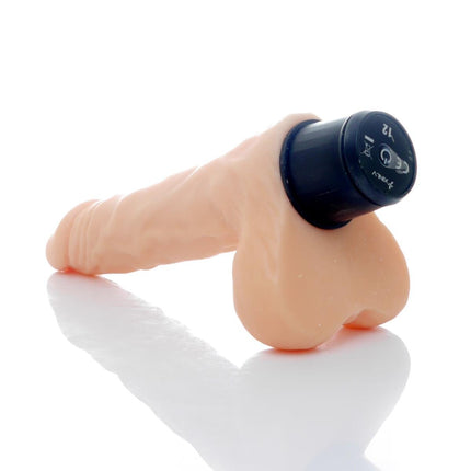 Bossoftoys Cyclone Realistic vibrator - 12 Function - Cyber leather - Extra ordinary Flexible Material - Flesh - 20,5 cm -44-00010