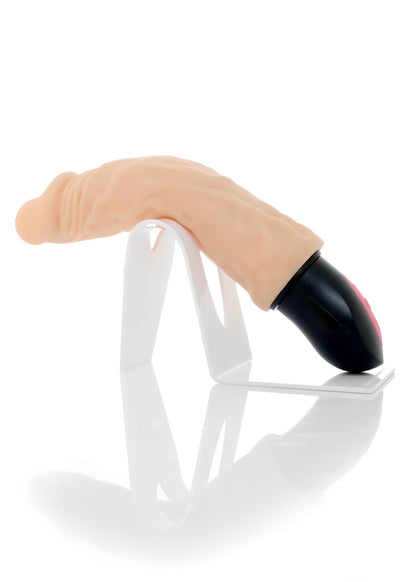 Mega Realistische Buigbare Vibrator - 12 Functies - USB Oplaadbaar - Cyber Leer - Huidskleur - 27 cm