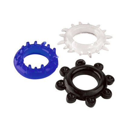 Bossoftoys - 44-00017 - Cockring set- Cockring 3 pack - Color - Set