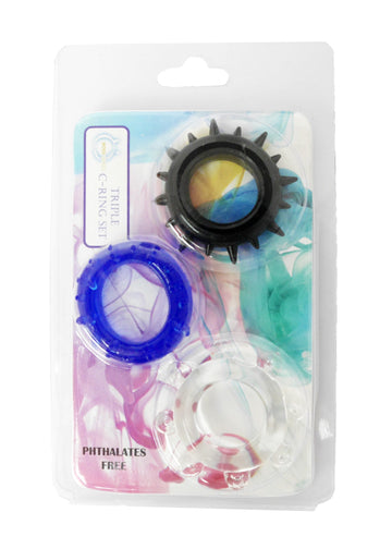 Cockring Set Siliconen - 3 stuks, verschillende maten