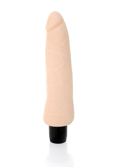 Bossoftoys - Rainbow 12 Function Realistic vibrator - Cyber ​​leather - Extra ordinary Flexible Material - Flesh - 18.5 cm - 44-00004