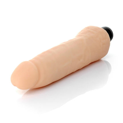 Bossoftoys - Rainbow 12 Function Realistic vibrator - Cyber leather - Extra ordinary Flexible Material - Flesh - 18,5 cm - 44-00004