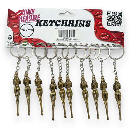 Brozen Feminine Elegance - Stylish Keychain with Women's Silhouette