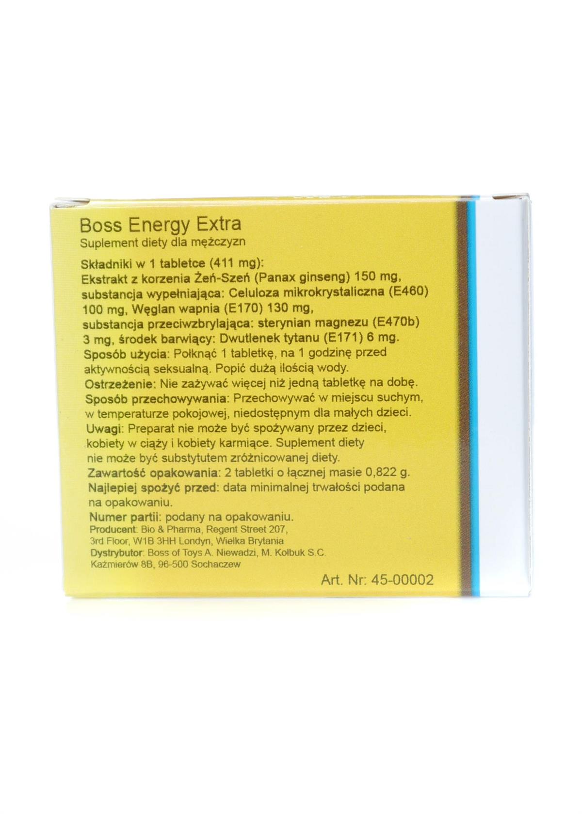 Bossofftoys - Dieetsupplement - Boss Energy Extra Ginseng 2 stuks - 45-00002