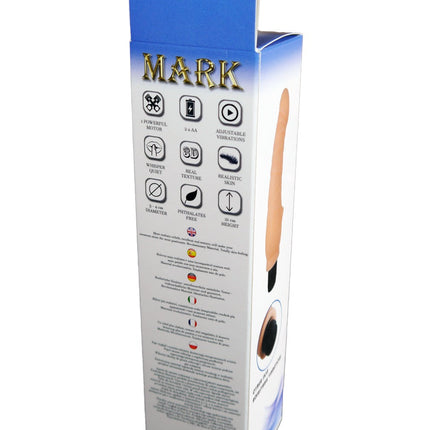 Bossoftoys - 46-00001 - Mark - Realistic vibrator - 21 cm - dia 3/4 cm