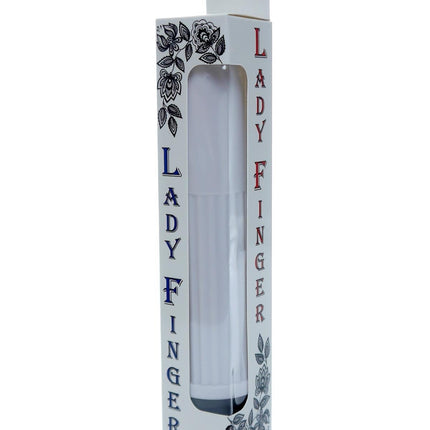 Bossoftoys - 46-00021 - Mini vibrator - Lady finger - 13 cm - dia 2.5 cm - White - Window color box