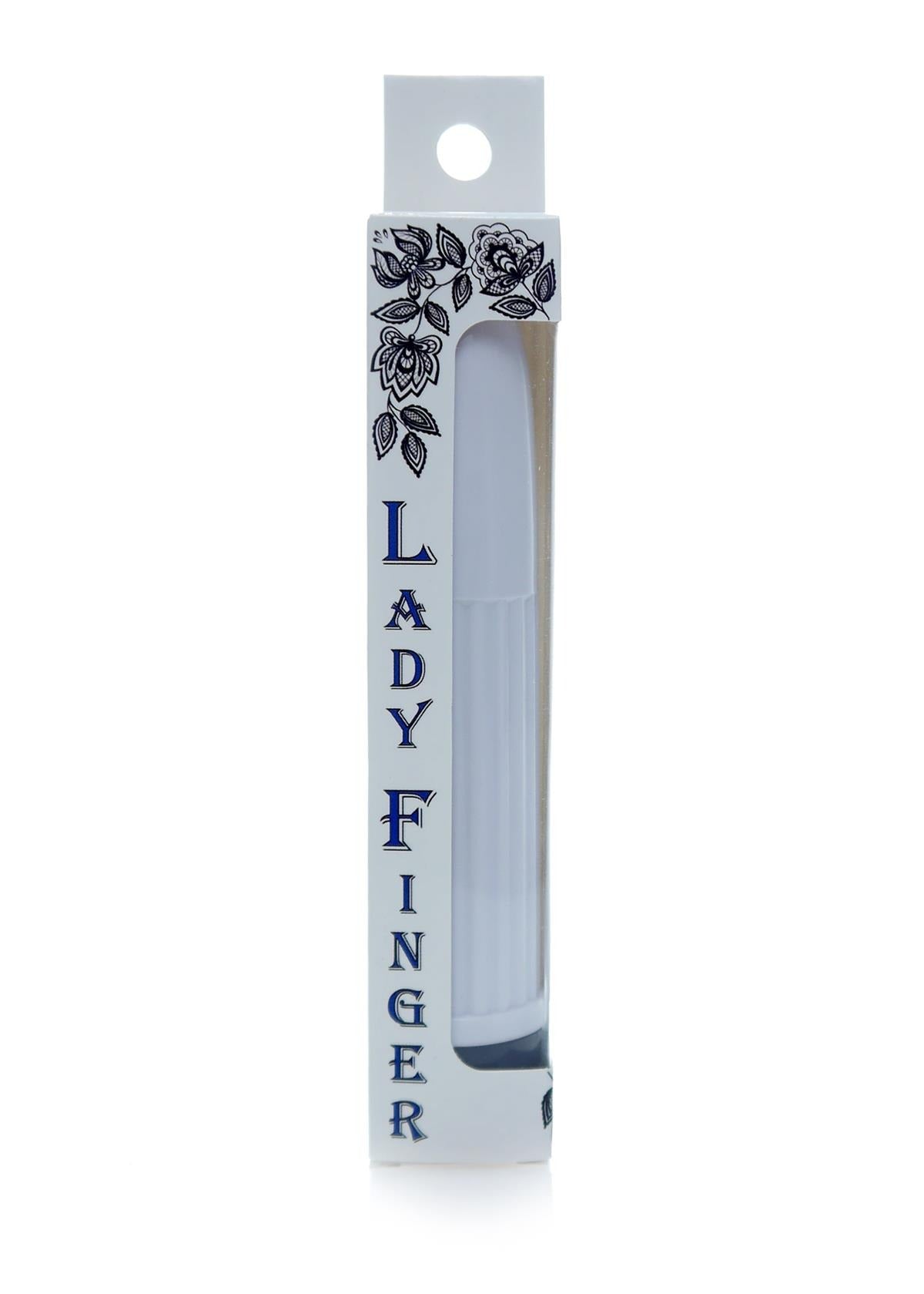 Bossoftoys - 46-00021 - Mini vibrator - Lady finger - 13 cm - dia 2.5 cm - White - Window color box