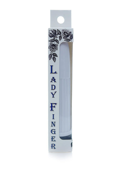 Bossoftoys - 46-00021 - Mini vibrator - Lady finger - 13 cm - dia 2.5 cm - White - Window color box