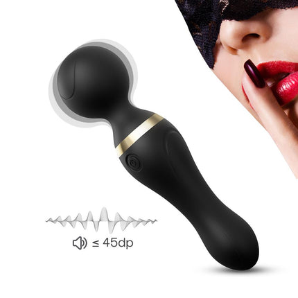 Bossoftoys - 52-00023 - Freeza black - Silicone Massager Black USB - 9 Vibration mode - Mini wand