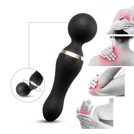 Bossoftoys - 52-00023 - Freeza black - Silicone Massager Black USB - 9 Vibration mode - Mini wand