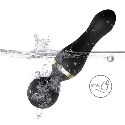 Bossoftoys - 52-00023 - Freeza black - Silicone Massager Black USB - 9 Vibration mode - Mini wand