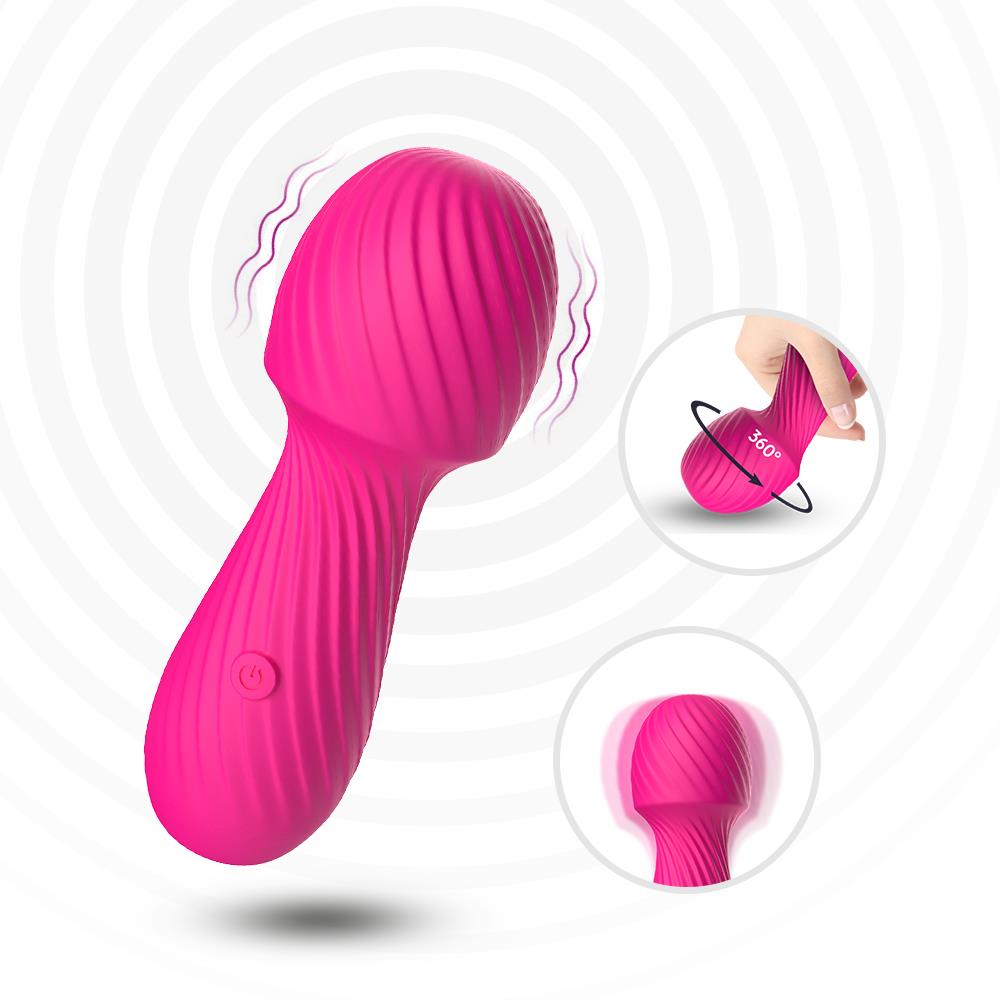 Bossoftoys - 52-00025-1 - Dazzle pink - Silicone Massager Pink USB - 9 Vibration mode - Mini wand