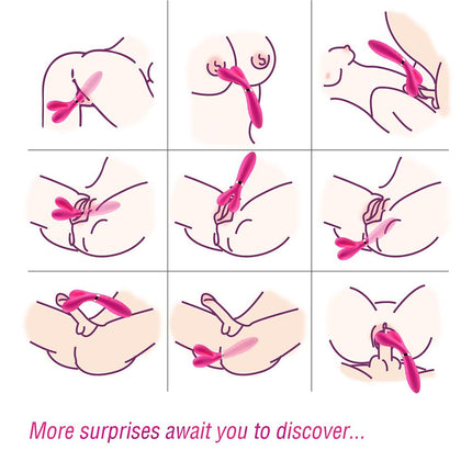 Bossoftoys - Y-Wand pink - dual head vibrator - Fun for two - G-spot - 52-00026-1 - USB rechargeable - 100% waterproof - 9 vibration modes