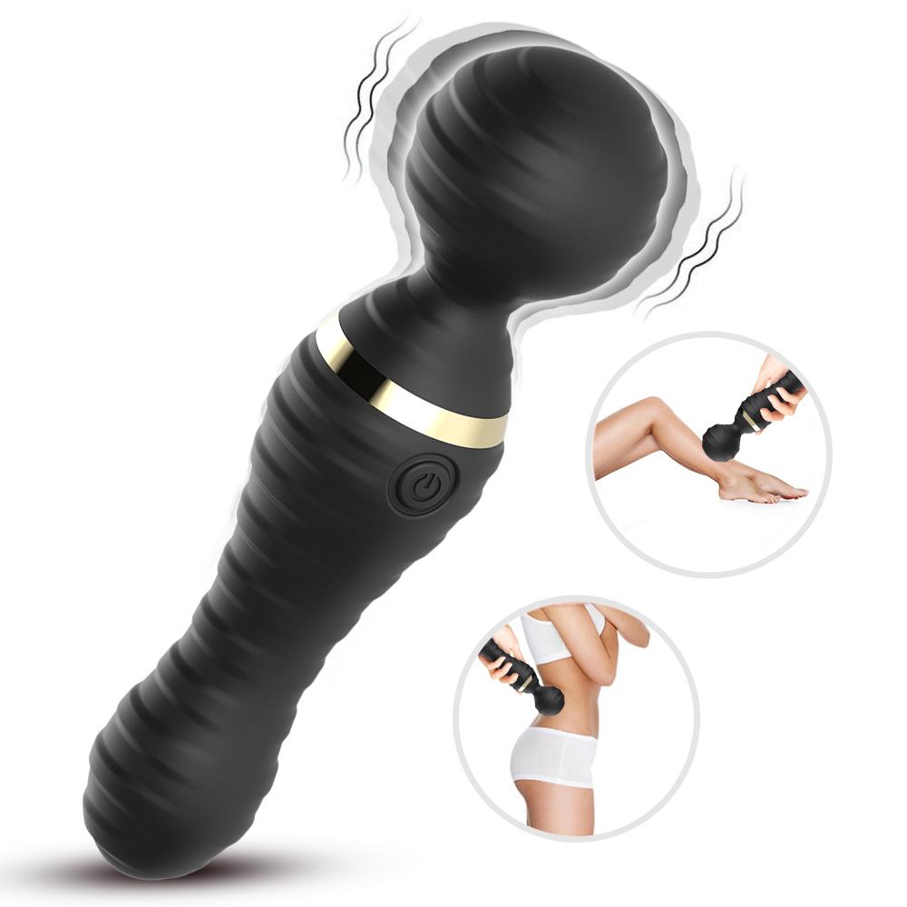 Bossoftoys - 52-00028 - Freedom black - Silicone Massager Black - USB - 9 Vibration mode - Mini wand
