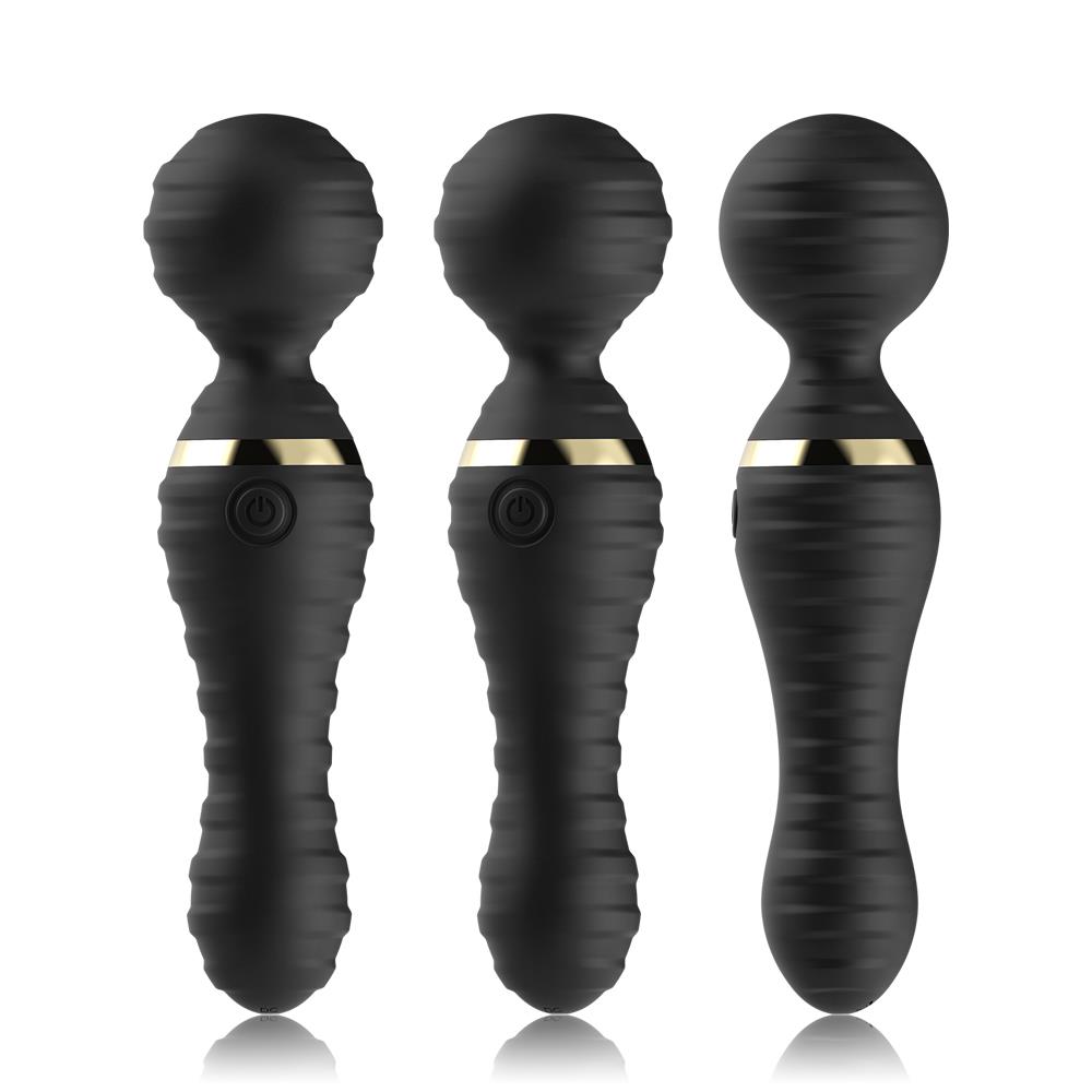 Bossoftoys - 52-00028 - Freedom black - Silicone Massager Black - USB - 9 Vibration mode - Mini wand