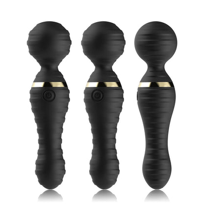 Bossoftoys - 52-00028 - Freedom black - Silicone Massager Black - USB - 9 Vibration mode - Mini wand